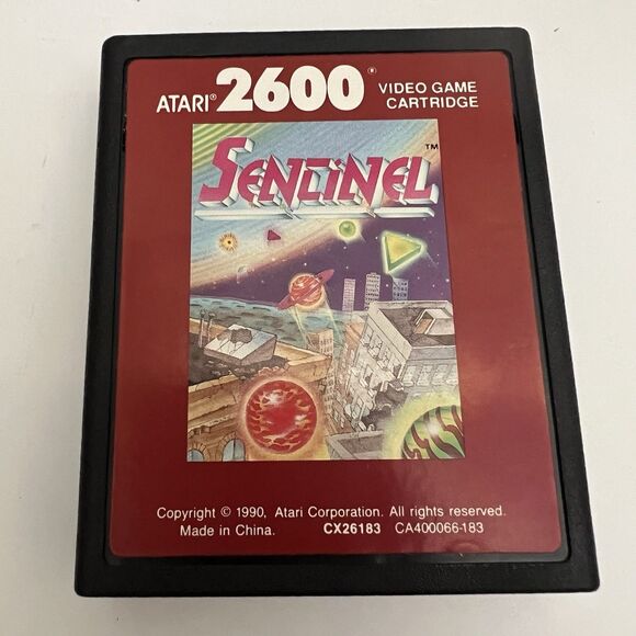 Sentinel Atari 2600 Red Label Cartridge TESTED Excellent Condition Cart only - Picture 1 of 6